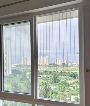 Invisible Window Grill Installation in Bhubaneswar