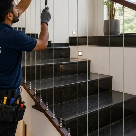 Invisible Grill For Staircase